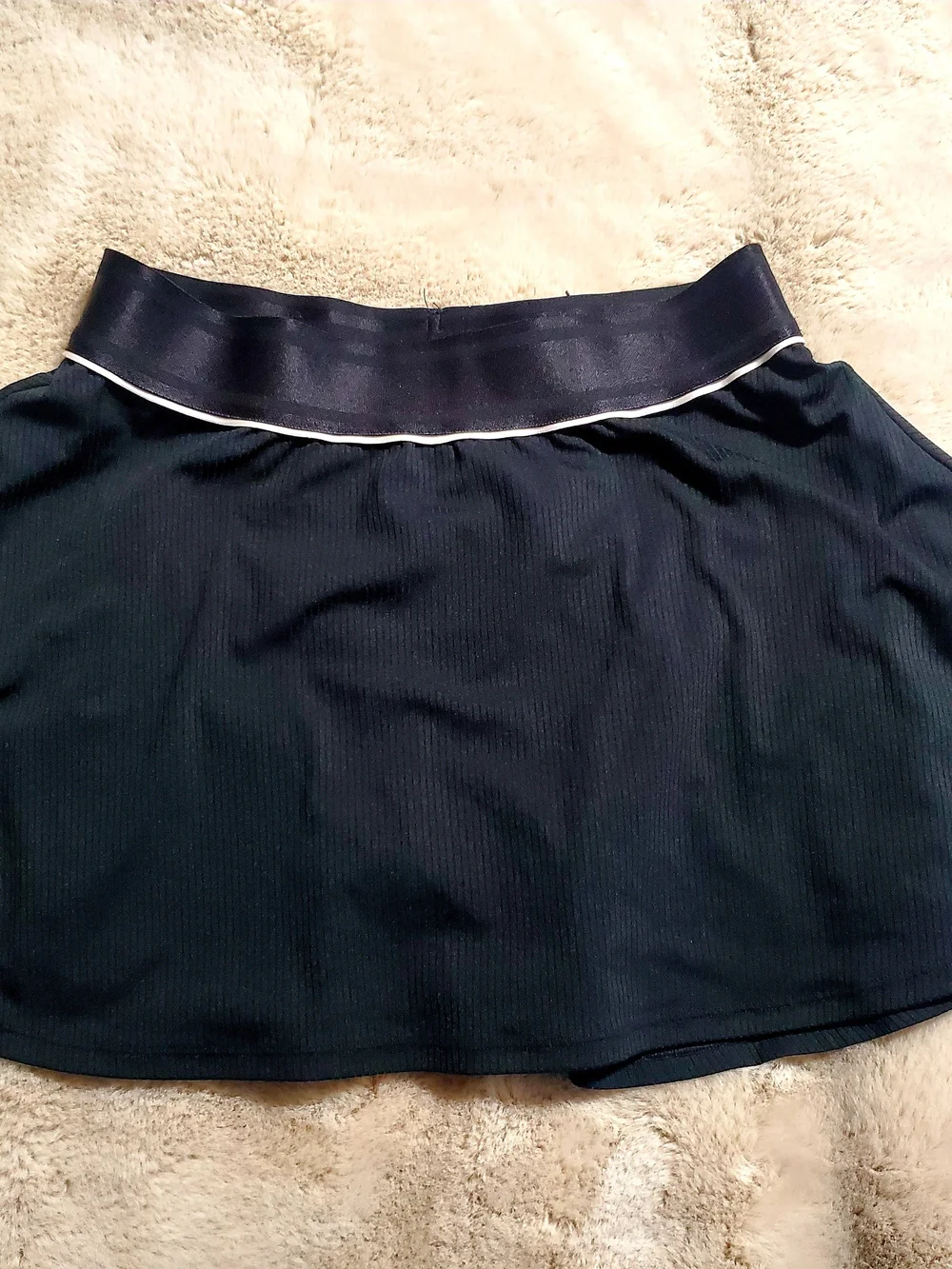 Nike Dri-FIT Tennis Skort Black White Trim Athletic Golf Activewear Skirt Small